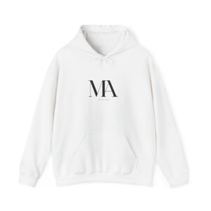 minimalist monogram hooded sweatshirt for cozy casual style